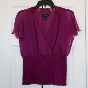 V-neck blouse